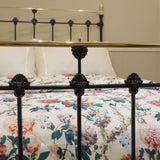 Double Antique Bed in Black, MD164