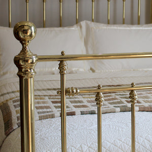 Victorian Double Brass Bed, MD157