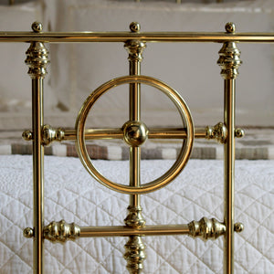 Victorian Double Brass Bed, MD157