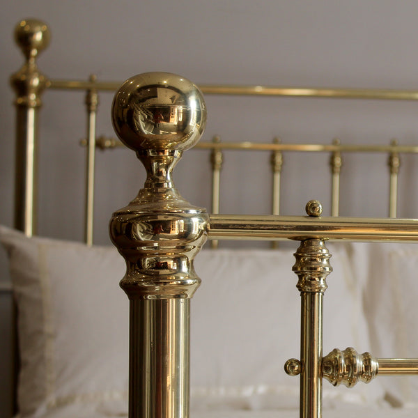 Victorian Double Brass Bed, MD157