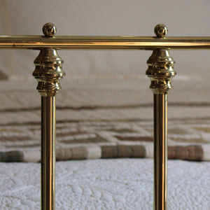 Victorian Double Brass Bed, MD157