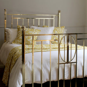 Art Deco Double Brass Bed, MD156