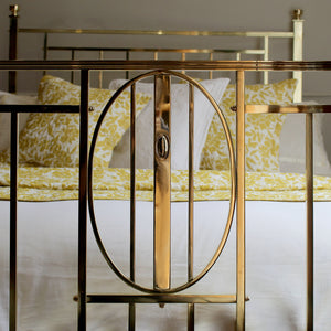 Art Deco Double Brass Bed, MD156