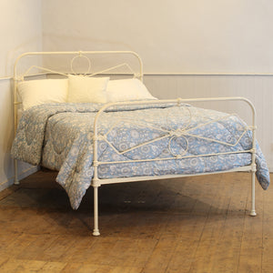 Double Cast Iron Bed in Cream MD168