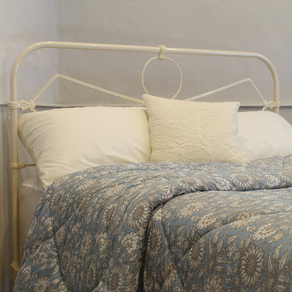 Double Cast Iron Bed in Cream MD168