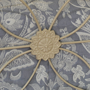 Double Cast Iron Antique Bed in Cream, MD190