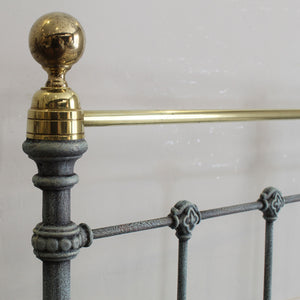 Double Antique Bed in Blue Verdigris