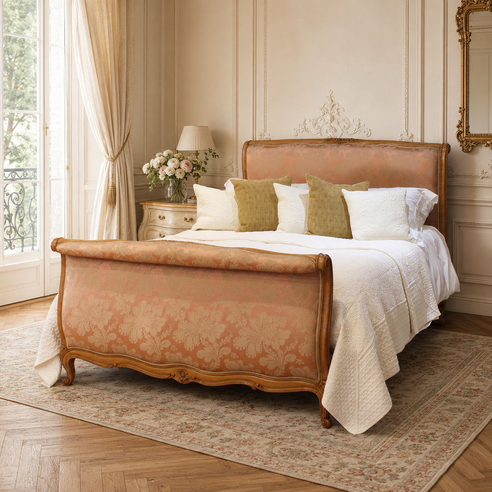 King Size Upholstered French Antique Bed WK211
