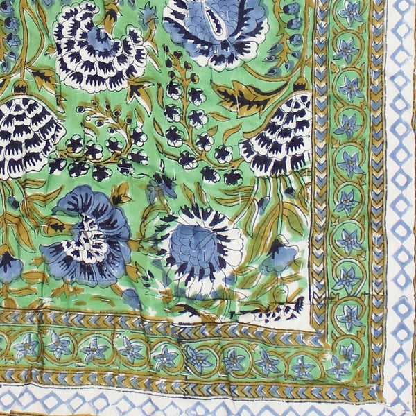 NEW IN Green & Blue Floral Quilt