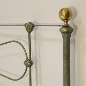 King Platform Bed in Green Verdigris MK337