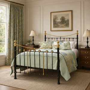 King Size Antique Bed in Black MK345