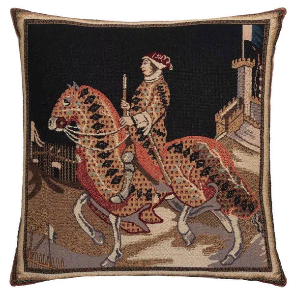 Medieval Knight of Siena Cushion