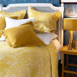 Libourne Ochre Bedspread