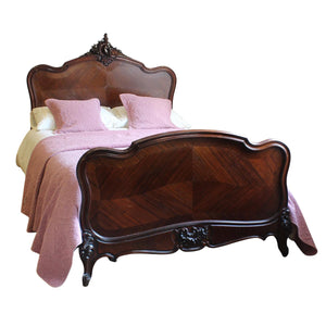 Louis XV Style Bed in Rosewood, WD63