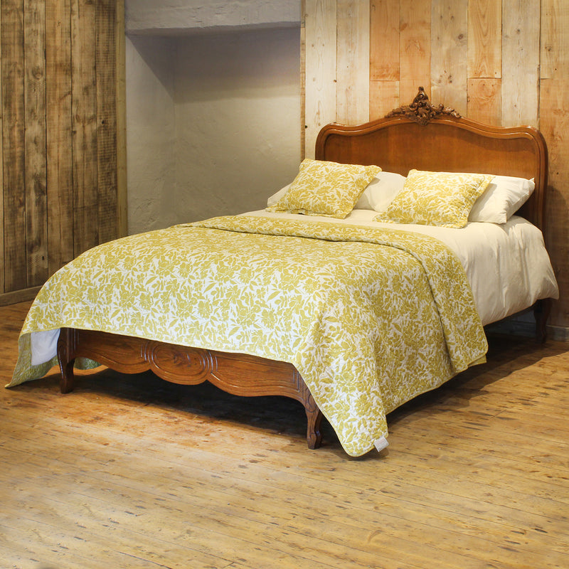Double Louis XV Oak Bed, WD56