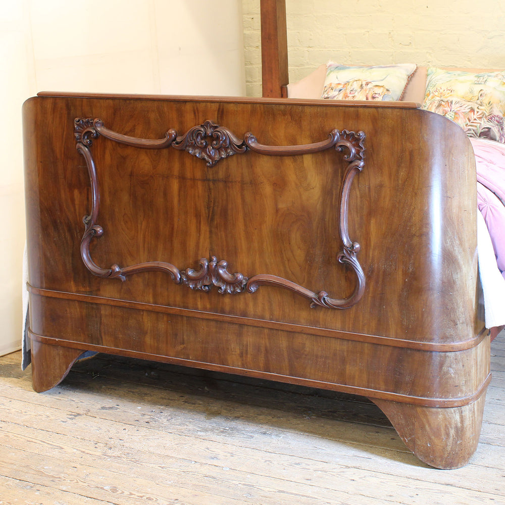 Victorian Mahogany Half Tester Antique Bed