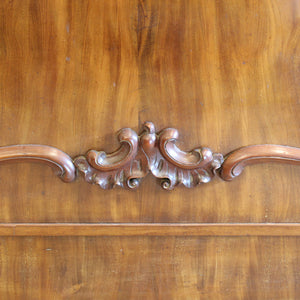 Victorian Mahogany Half Tester Antique Bed