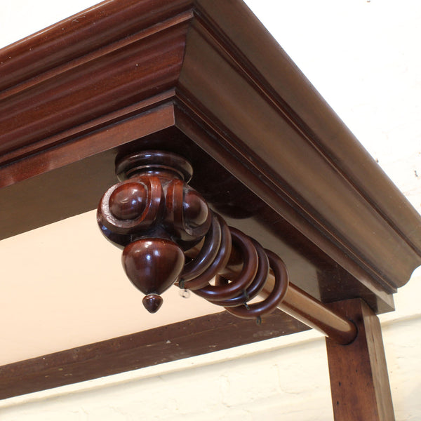 Victorian Mahogany Half Tester Antique Bed