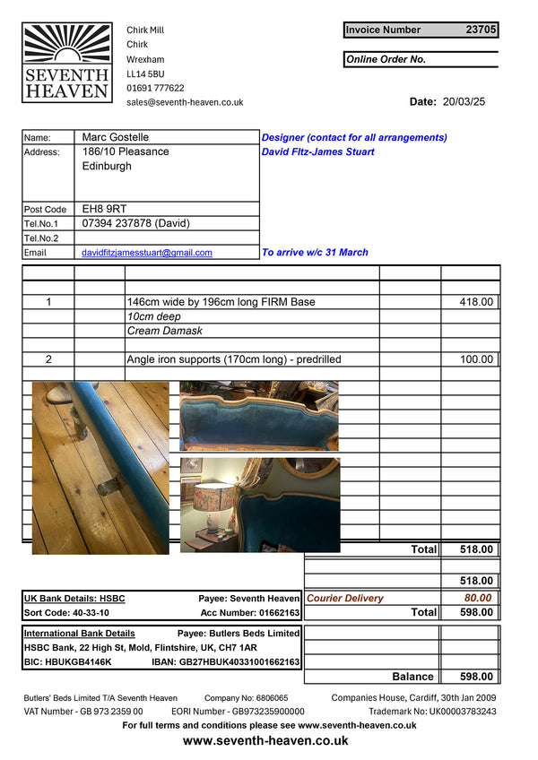 Invoice 23705 - Gostelle