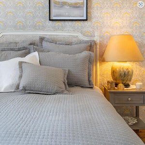 Melbury French Grey Bedspread and Cushion Covers