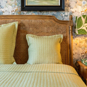 Melbury Olive Green Bedspread and Cushion Covers