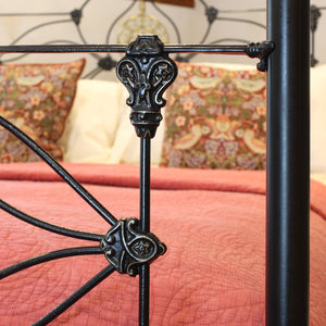 Antique Four Poster Bed in Black M4P58