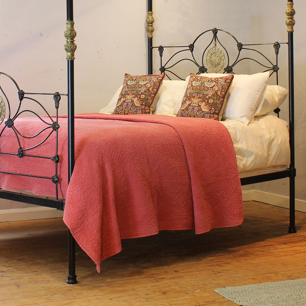 Antique Four Poster Bed in Black M4P58