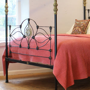 Antique Four Poster Bed in Black M4P58