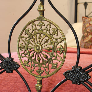 Antique Four Poster Bed in Black M4P58