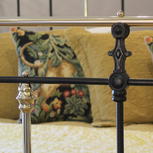King size antique bed in black