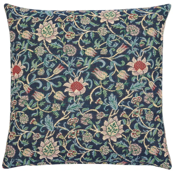 Morris Evenlode Blue Cushion