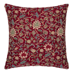 Morris Evenlode Red Cushion