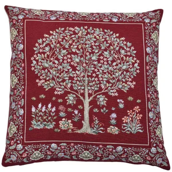 Morris Tree Red Cushion
