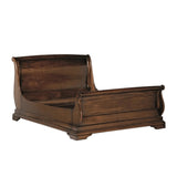 Burgundy Sleigh Bed