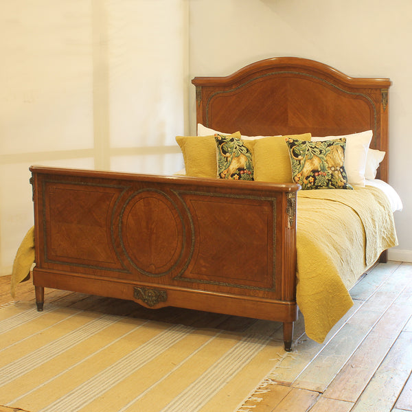 French oak antique bed
