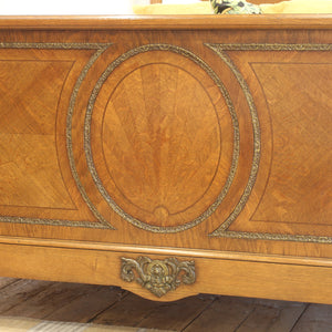 French oak antique bed