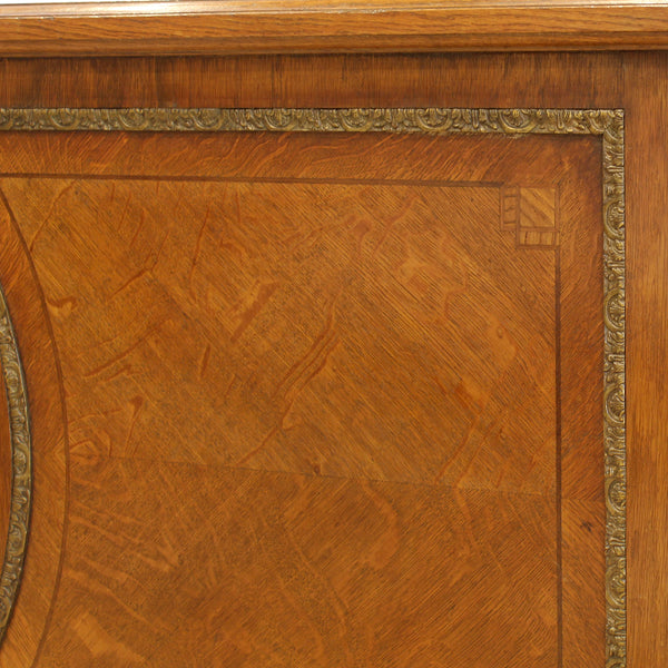 French oak antique bed