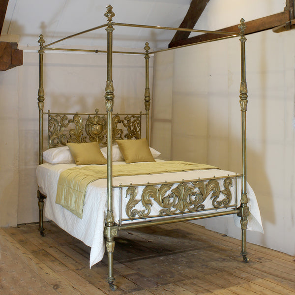 Brass Four Poster Bed by R W Winfield for the Prince of Ottoman Empire Circa 1831 to 1836