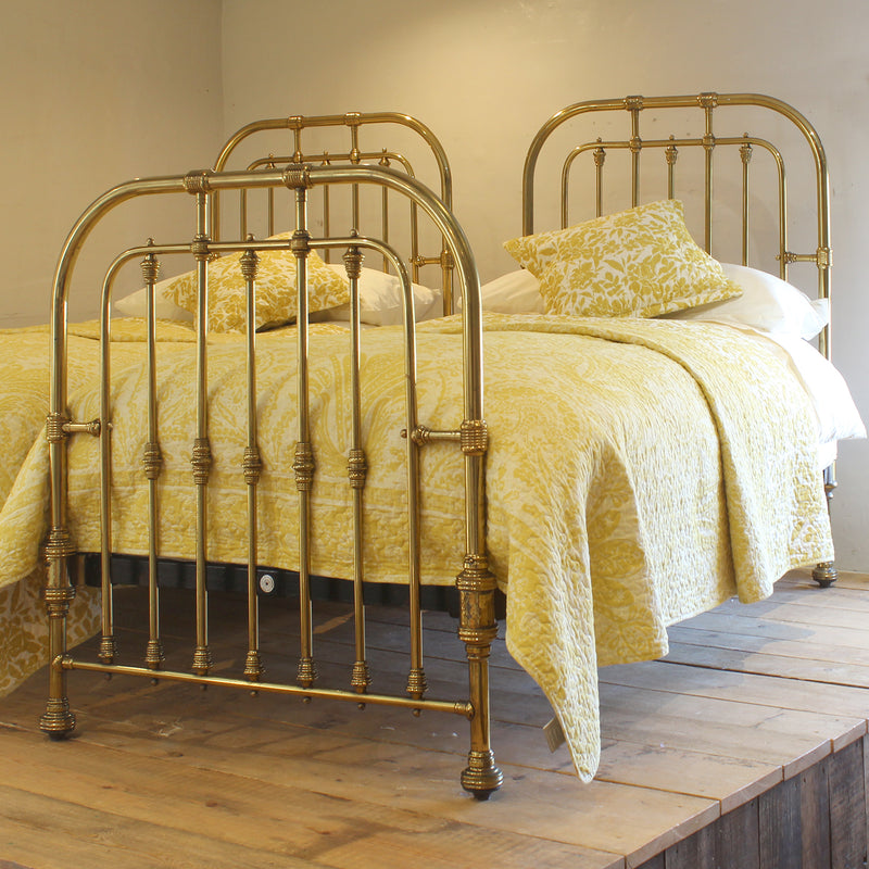 Pair of Single Brass Beds, MP64 - 25% OFF