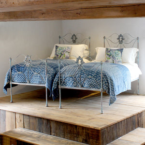 Matching Pair of Cast Iron Beds, MP59