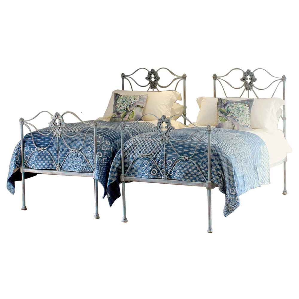 Matching Pair of Cast Iron Beds, MP59