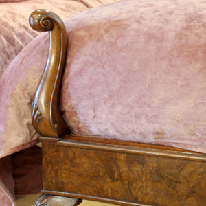 A pair of Queen Anne style antique beds
