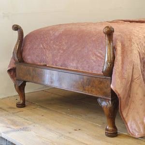 A pair of Queen Anne style antique beds