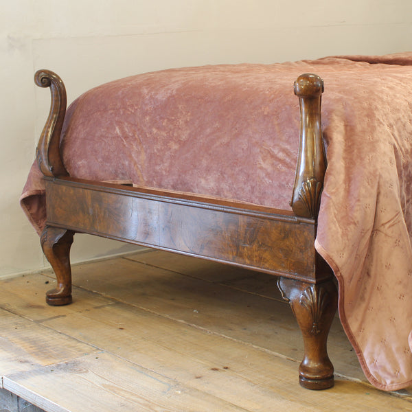 A pair of Queen Anne style antique beds