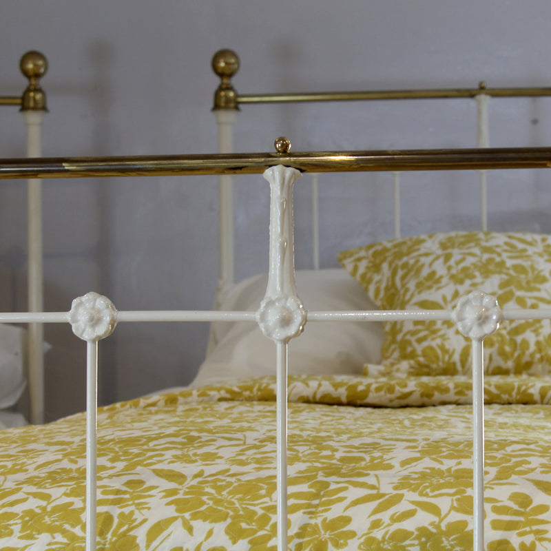 Pair of Cream Antique Beds, MP63