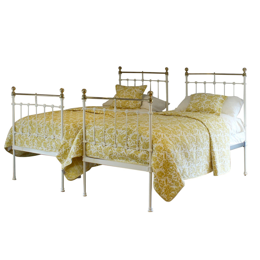 Pair of Cream Antique Beds, MP63