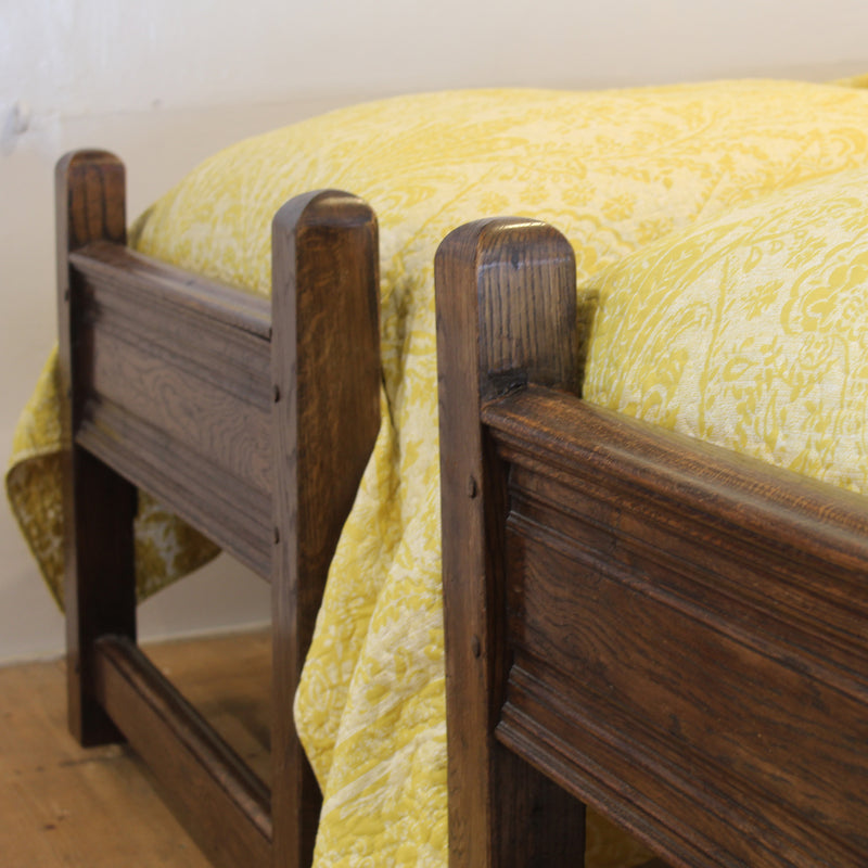 Pair of Oak Antique Beds, WP49