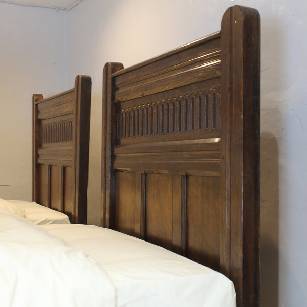 Pair of Oak Antique Beds, WP49