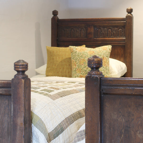 Pair of Oak Antique Beds, WP50