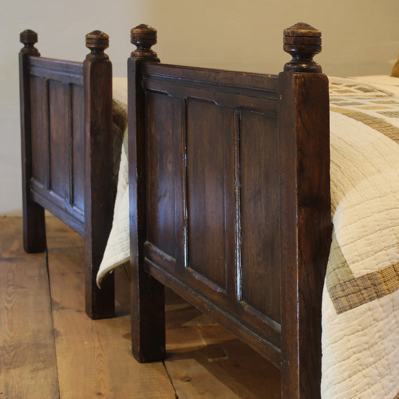 Pair of Oak Antique Beds, WP50